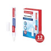 Маркер-краска лаковый белый 4мм EXTRA BRAUBERG