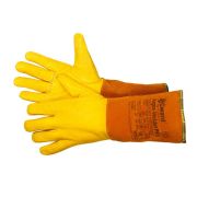 Краги из спилка с перчаткой из желтой кожи Argon Welder Pro GWARD XY301