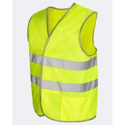 Жилет сигнальный ГОСТ на липучках с карманами желтый (52-54)