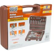 Набор инструментов универс 3/8,1/2 и 1/4 DR. 108предм. Ombra OMT108S