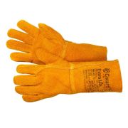 Краги из спилка оранжевые без подкладки GWARD Extra Lux (улучшенная) разм 11 XXL