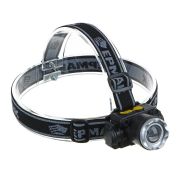 Фонарь налобн XPE LED 5Вт, 3режима 1500мАч, USB кабель Ермак