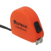 Рулетка 7,5м*25мм софт-тач Ермак