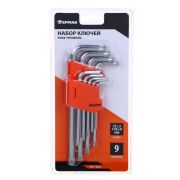 Набор ключей TORX-профиль 9пр (75*3мм-170*9мм) Ермак