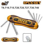 Набор шестигранных ключей Torx INGCO HHK14083 INDUSTRIAL