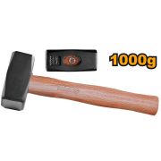 Кувалда 1000 г с деревянной рукояткой INGCO