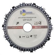 Диск цепной отрезной для УШМ 125*22,23 TRIO-DIAMOND 545125